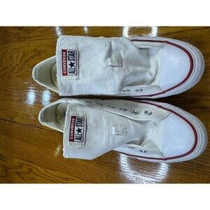 Converse white sneakers, sz M11.5-W13.5, ex cond